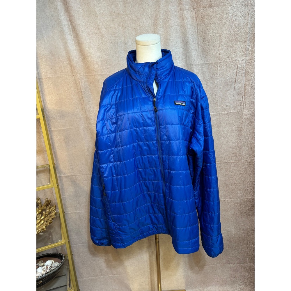 Patagonia Nano Puff Jacket Mens XXL Blue Full Zip PrimaLoft Quilted Puffer 84212